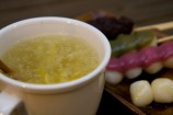 ゆず茶と団子で甘いひととき
