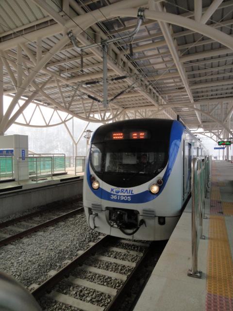 2010年12月に複線化した韓国鉄道公社の鉄道路線