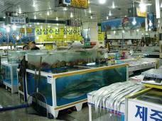 四方を海に囲まれた済州島ならではの海産物宝庫！
