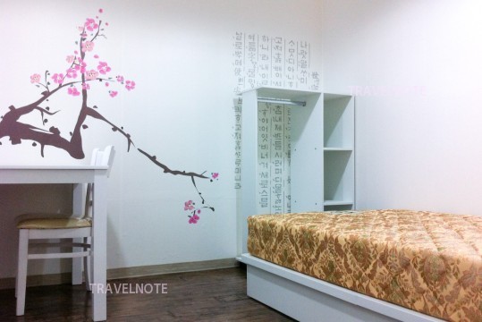 新型的住宿空间，韩国传统房间，有格调的汗蒸房