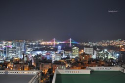 夜の釜山タワー・望洋路から眺める市内中心部と釜山港夜景スポットツアー