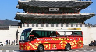 乘坐觀光巴士欣賞360度之韓國全景