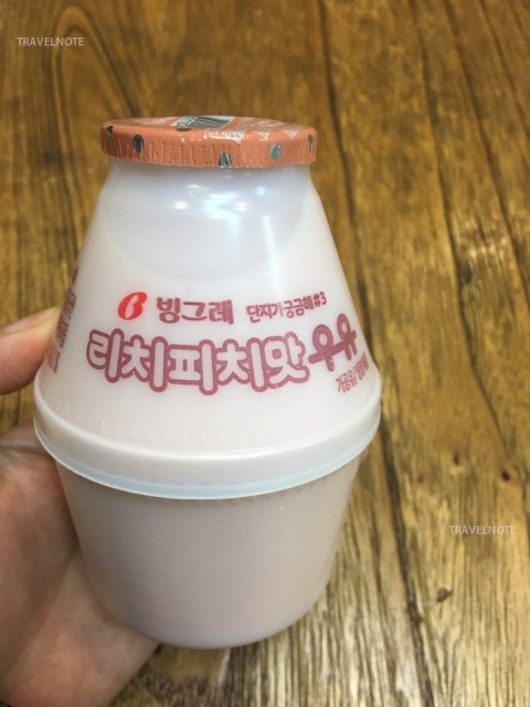 ライチピーチ牛乳発売