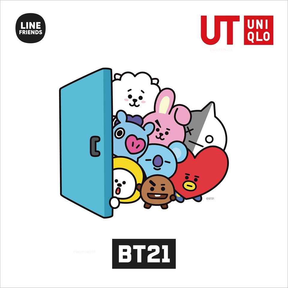 BT21×ユニクロTシャツ6月21日世界同時発売