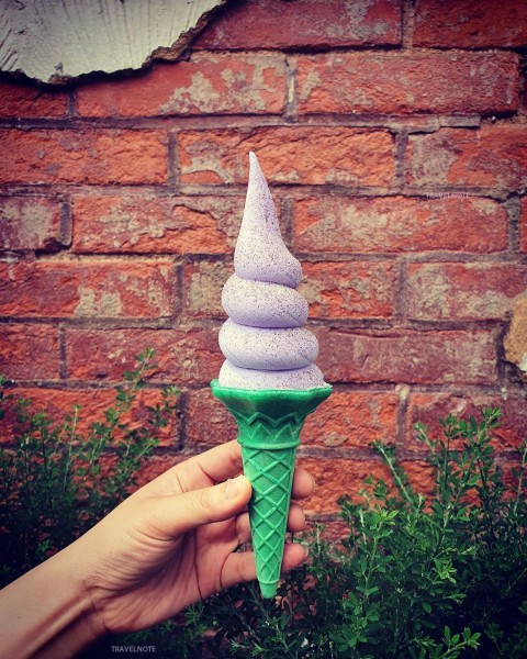 レトロな韓屋村「益善洞」の名物！紫アイスが有名な路地裏のアイスクリーム屋さん